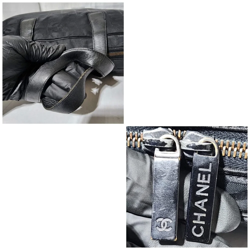 Authentic Chanel Travel Ligne Laptop Case Black